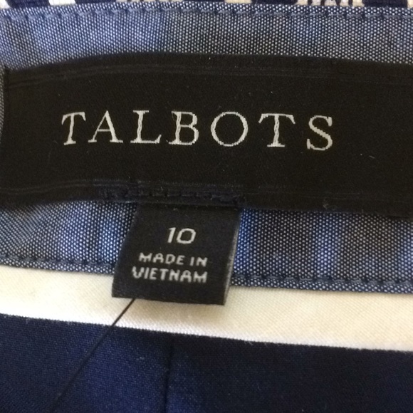 Talbots skirt -navy pattern - Picture 6 of 7